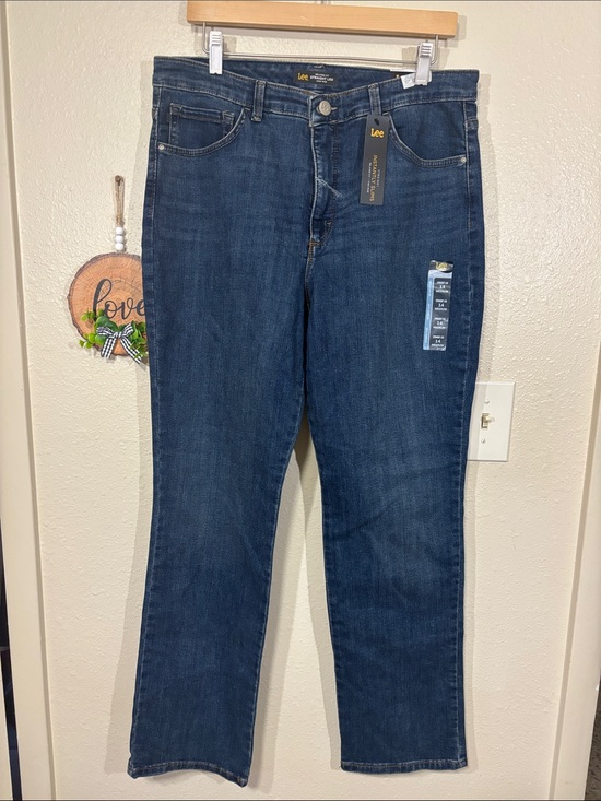 Lee Denim - Lee Instant Slim High Rise Ellis Straight Leg Jeans Size 14 NEW